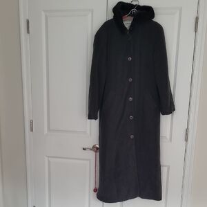 L.L. Bean Black Hooded Coat